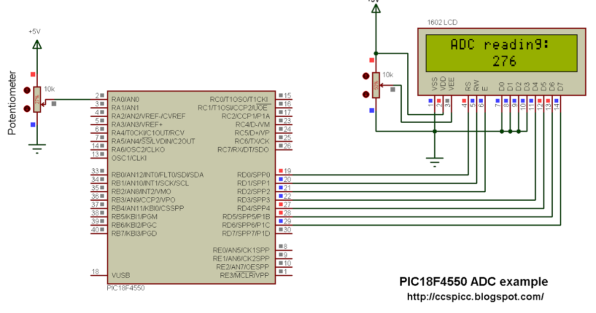 pic18f4431 adc example pic ccs